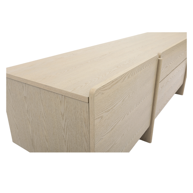 Luca TV Stand White Ash Wood