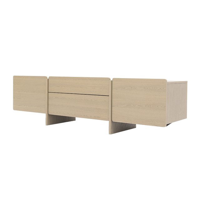 Luca TV Stand White Ash Wood
