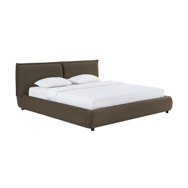 Mahogany Velvet Queen Bed