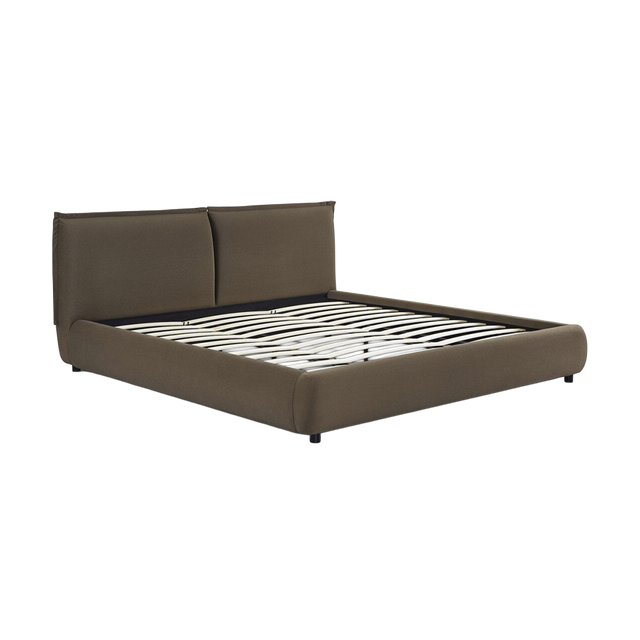 Mahogany Velvet Queen Bed