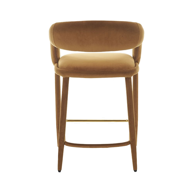 Mila Counter Stool Camel Velvet