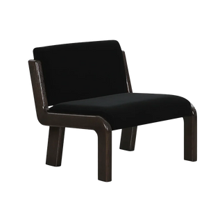 Milo Lounge Chair Black Faux