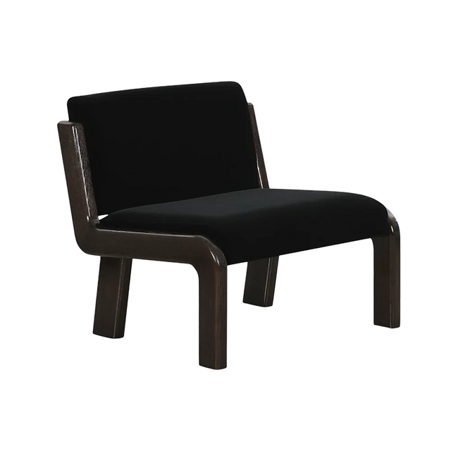 Milo Lounge Chair Black Faux