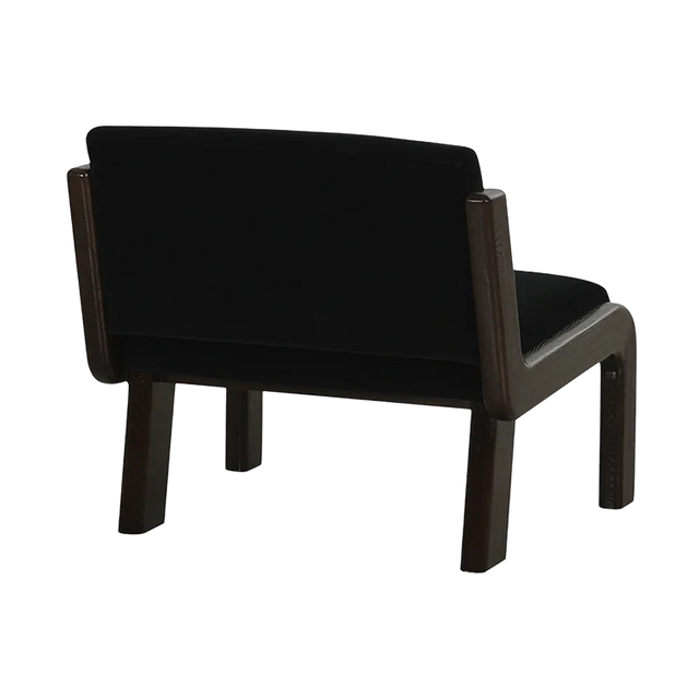 Milo Lounge Chair Black Faux