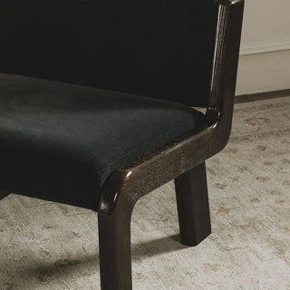 Milo Lounge Chair Black Faux