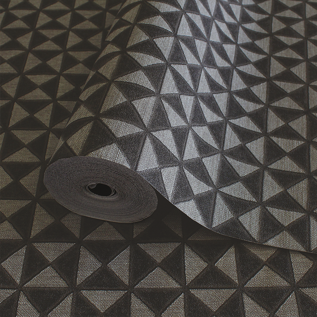 Modena Wallpaper Charcoal Mosaic