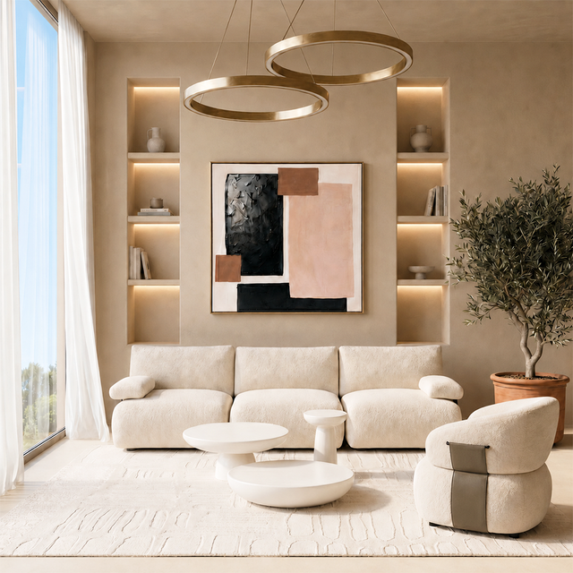 Monceau 3-Seater Sofa Beige
