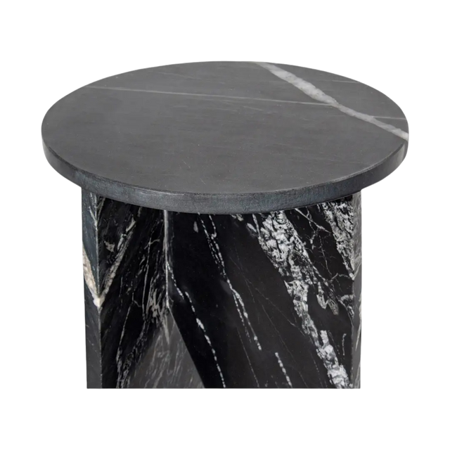 Murano Accent Table Black