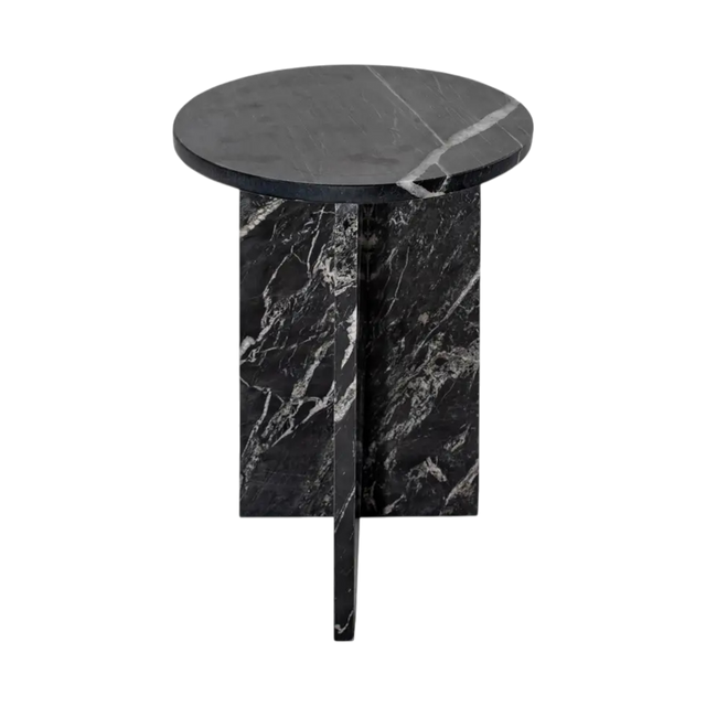 Murano Accent Table Black