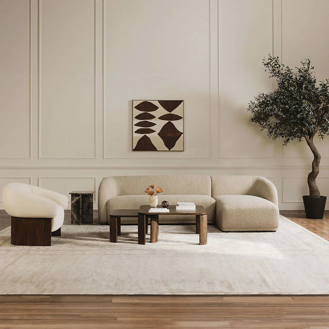 Nomad Beige Boucle Sectional