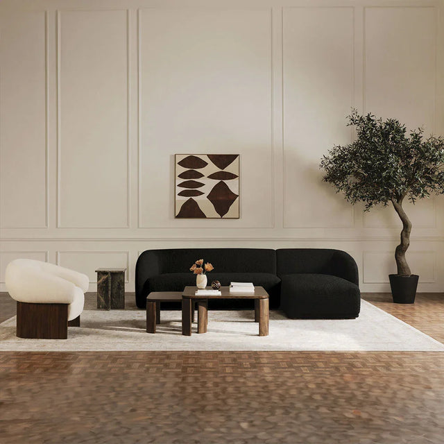 Nomad Black Boucle Sectional