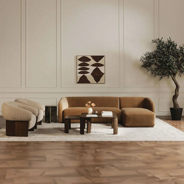 Nomad Tan Boucle Sectional