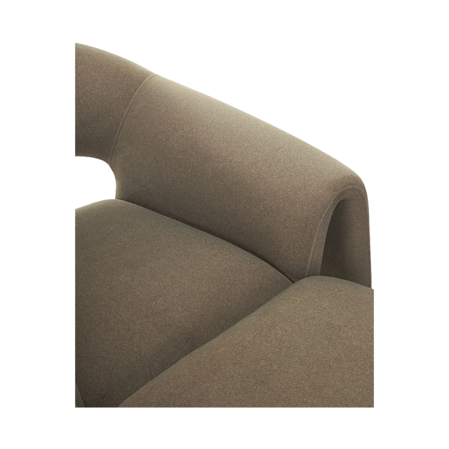 Nora Lounge Chair Soft Taupe w/ Ottoman