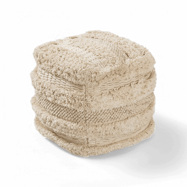 Rune Cotton Pouf