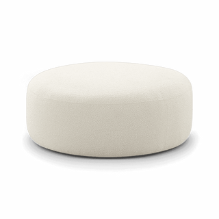 Horizon Cream Boucle Ottoman