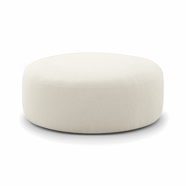 Horizon Cream Boucle Ottoman