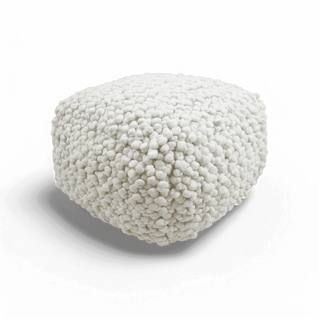 Nexus Cream Woven Pouf
