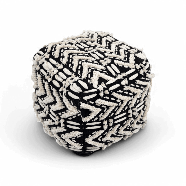 Sage Cotton Pouf