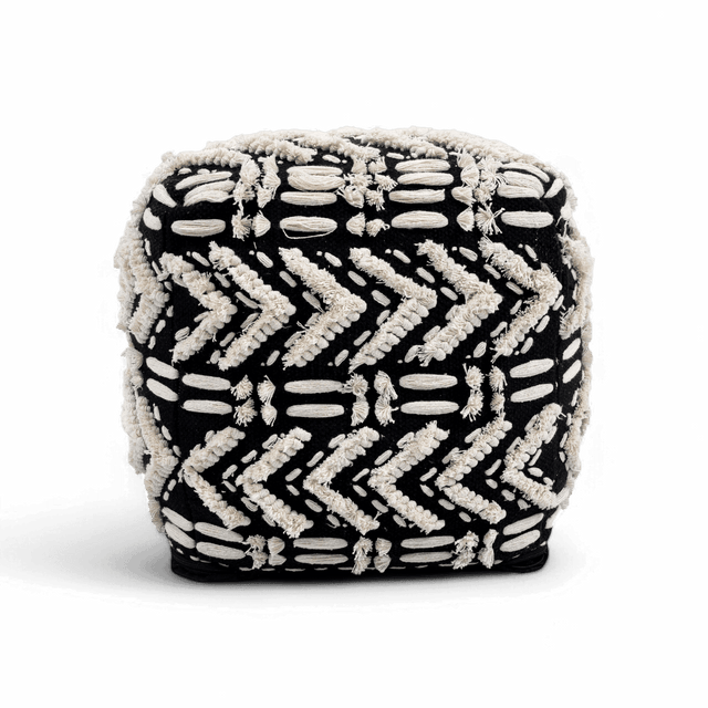 Sage Cotton Pouf