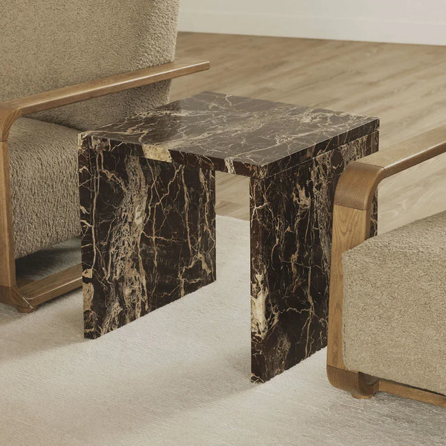 Obsidian Rouge Side Table