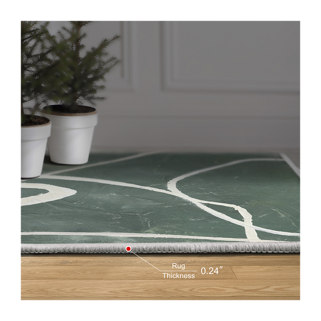 Olive Contour Rug (8