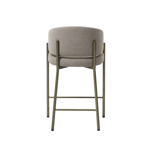 Oxford Counter Stool Mocha & Brass Frame