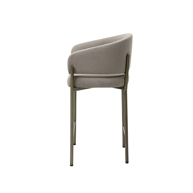 Oxford Counter Stool Mocha & Brass Frame