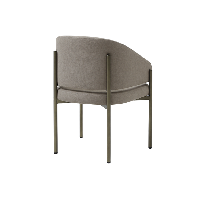 Oxford Dining Chair Mocha & Brass Frame