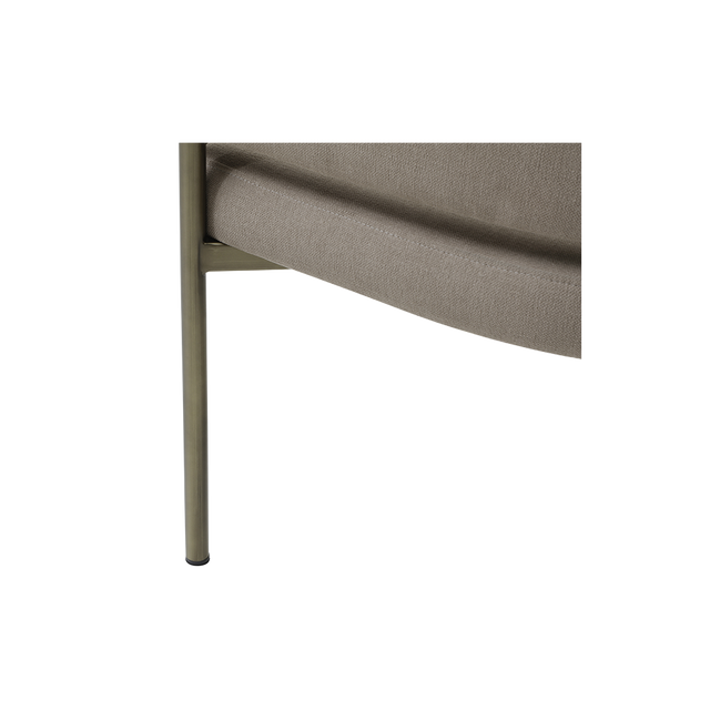 Oxford Dining Chair Mocha & Brass Frame