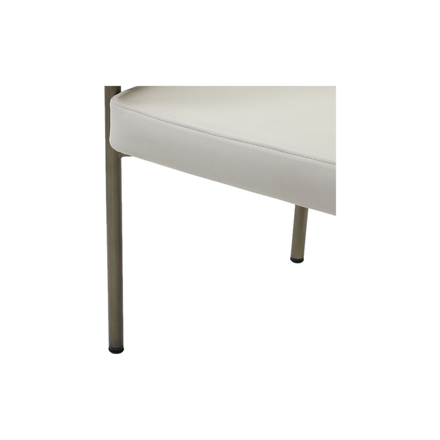 Oxford Dining Chair Off White Vegan Leather