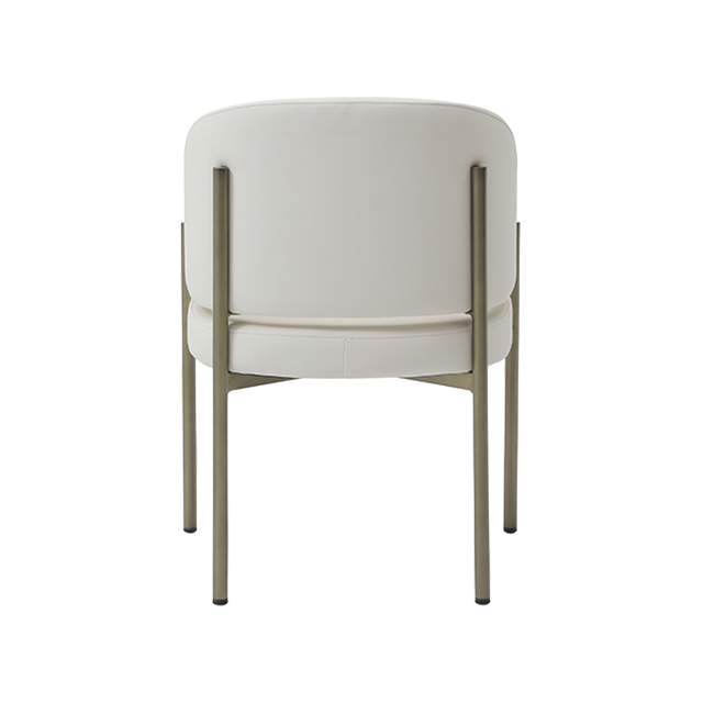 Oxford Dining Chair Off White Vegan Leather