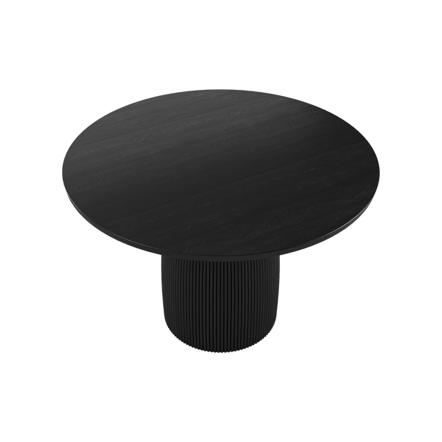 Oxford Round XS Dining Table Black Wood