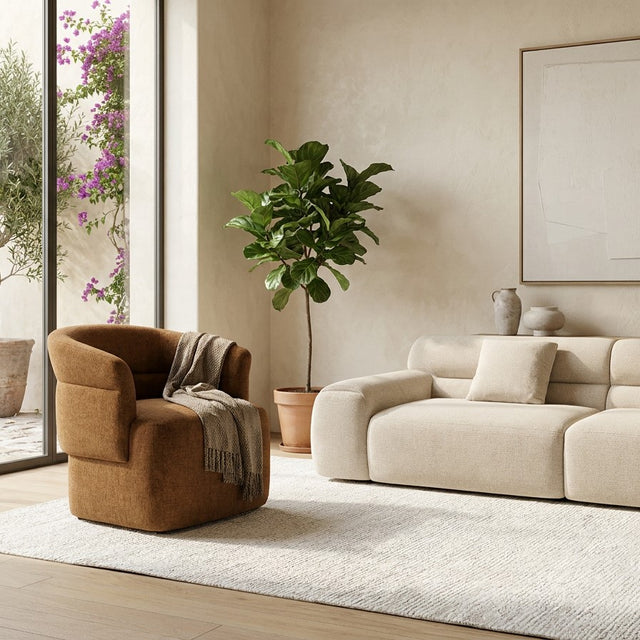 Clara Lounge Chair Warm Cognac
