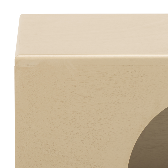 Zahara square small Pet Bed Beige