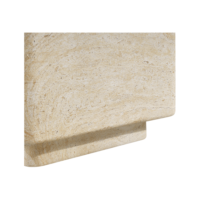 Pietra Square Side Table Travertine
