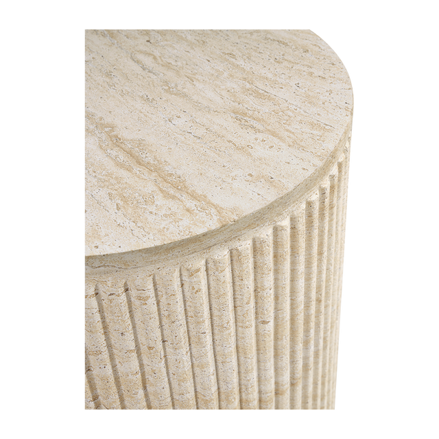 Rocca Side Table Travertine
