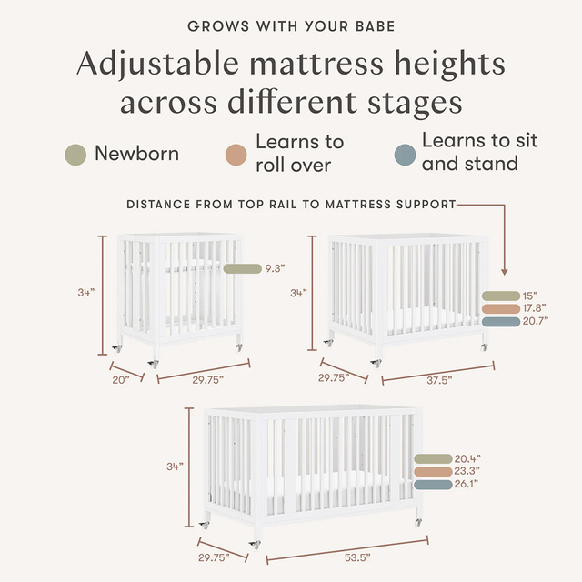 Rolli 9-in-1 Convertible All-Stages Crib