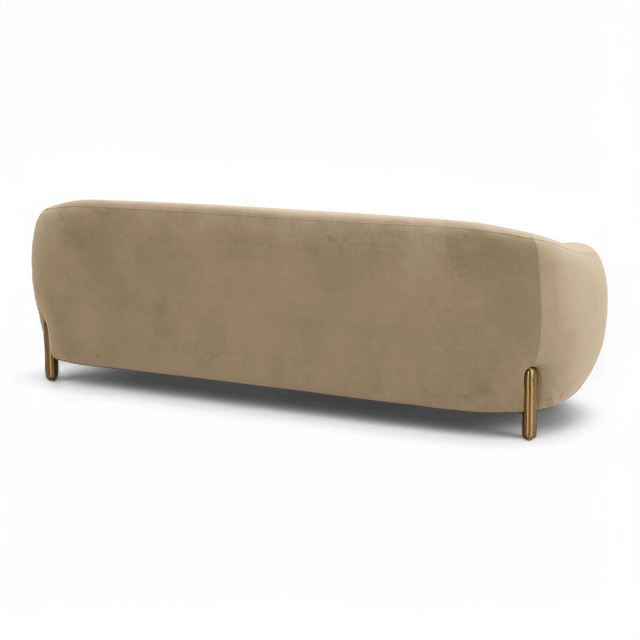 Galaxy Camel Brown Velvet Sofa