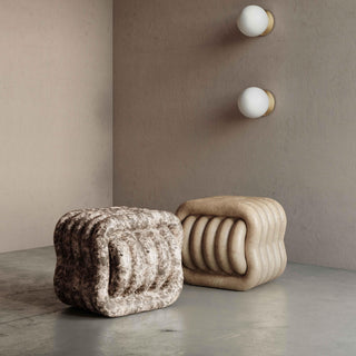 Jasper Knot Faux Marble Indoor / Outdoor Accent Stool