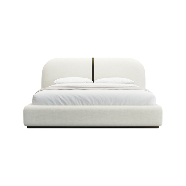 Sable Bed Off White Linen