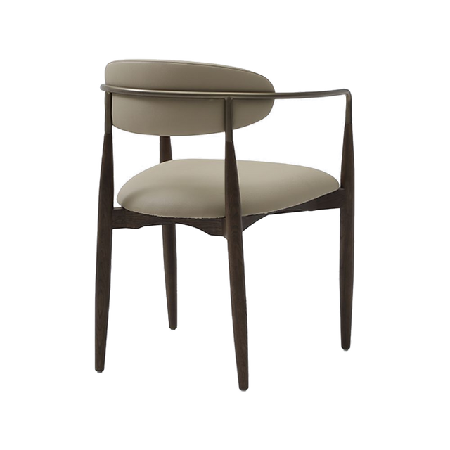 Sand Dining Chair Vegan Leather Beige