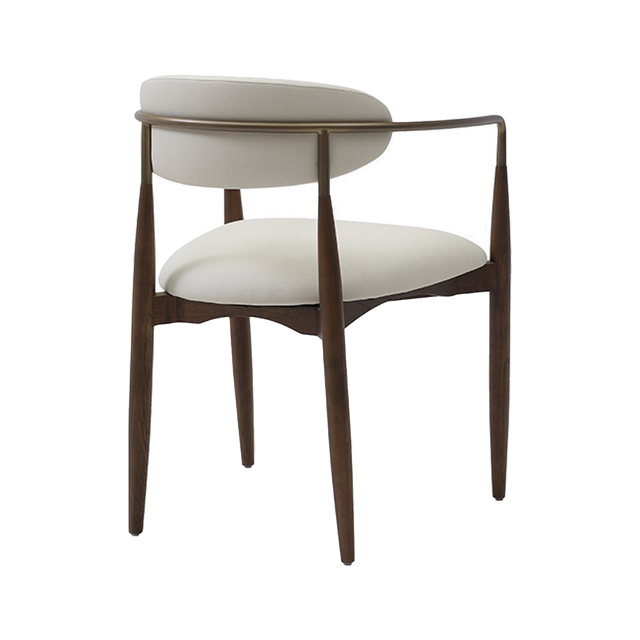 Sand Dining Chair Vegan Leather Off White