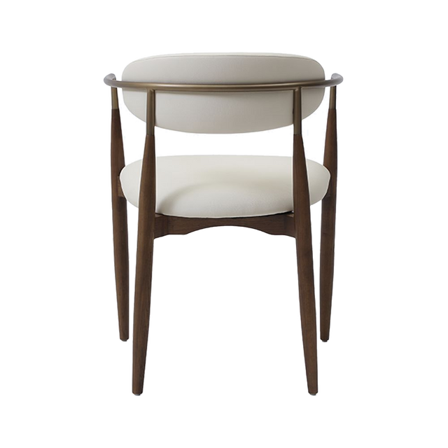 Sand Dining Chair Vegan Leather Off White