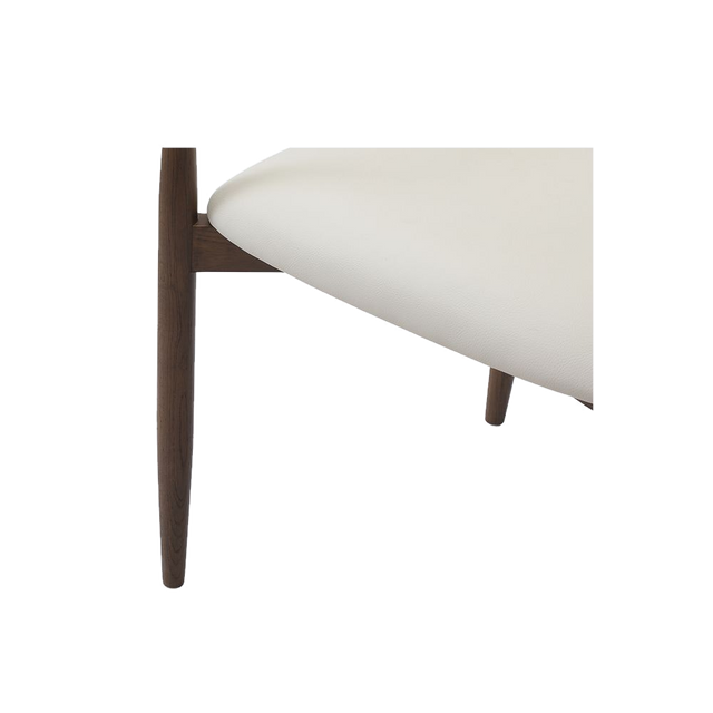 Sand Dining Chair Vegan Leather Off White