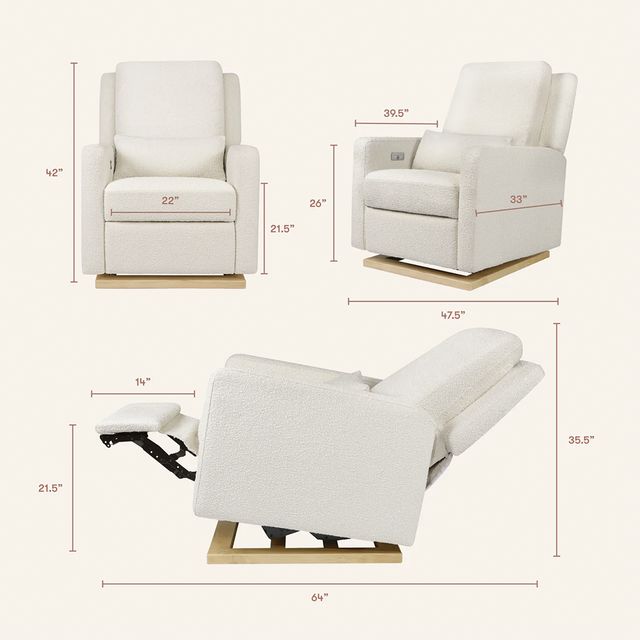 Sigi Electronic Recliner and Glider with USB Port