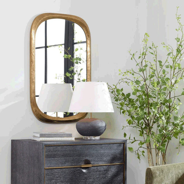 Silhouet Mirror Brass