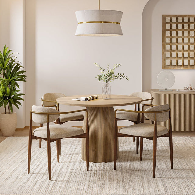 Oxford Round XS Dining Table Greige Oak