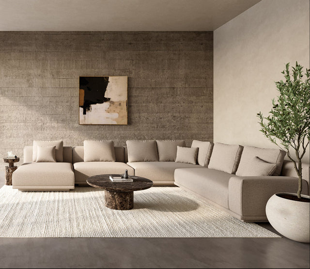 Eden Sectional Sofa Beige