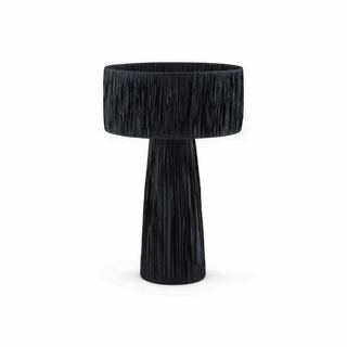 Auric Raffia Black Table Lamp