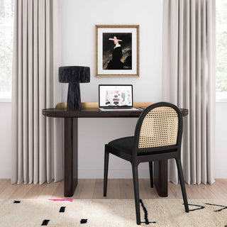 Auric Raffia Black Table Lamp